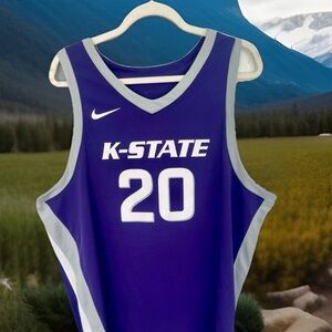 NIKE Men KANSAS STATE K-STATE Wildcats Basketball XL Jersey #20